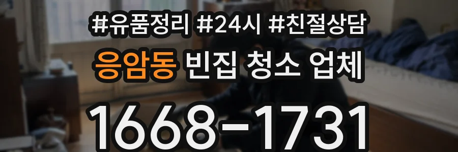 응암동 빈집 청소 업체