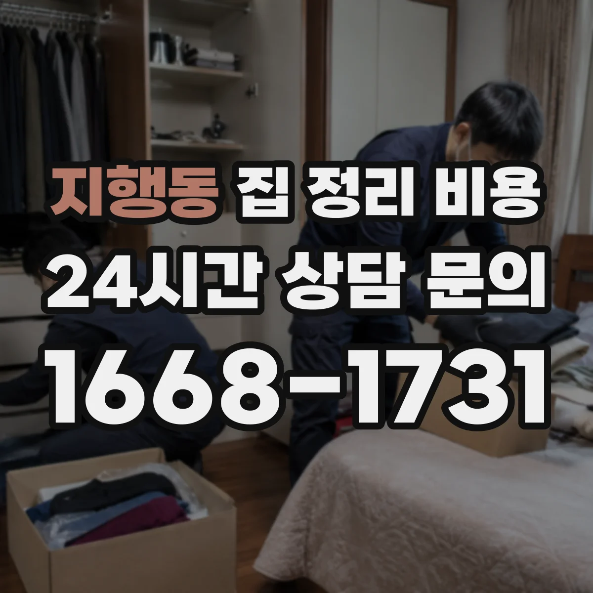 지행동 집 정리 비용