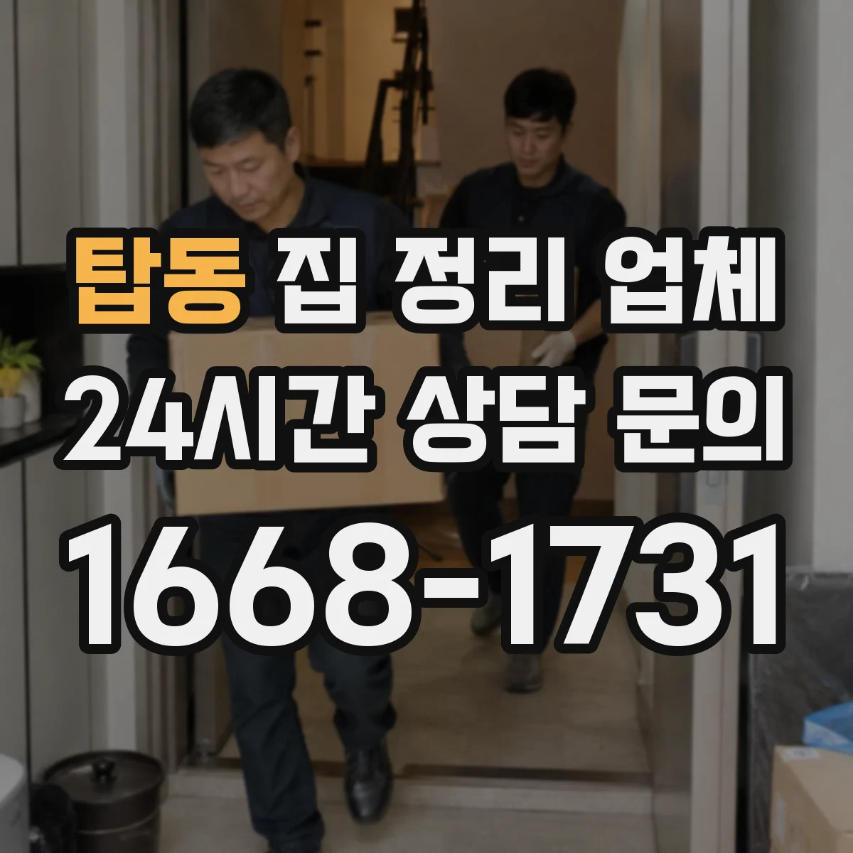 탑동 집 정리 업체