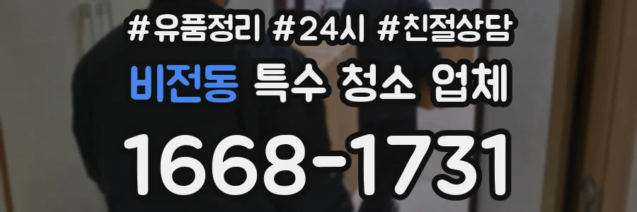 비전동 특수 청소 업체