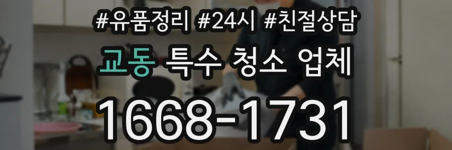 교동 특수 청소 업체