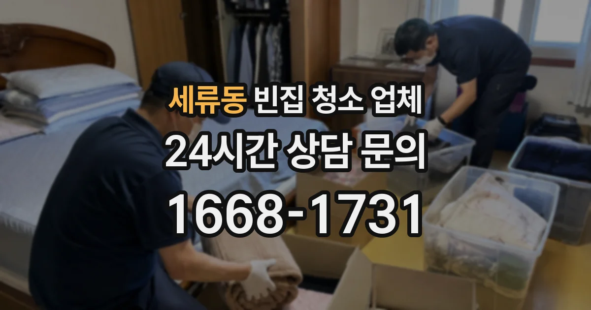 세류동 빈집 청소 업체
