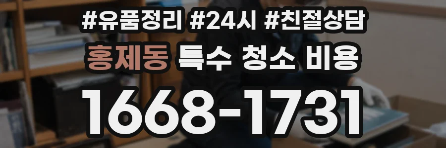 홍제동 특수 청소 비용