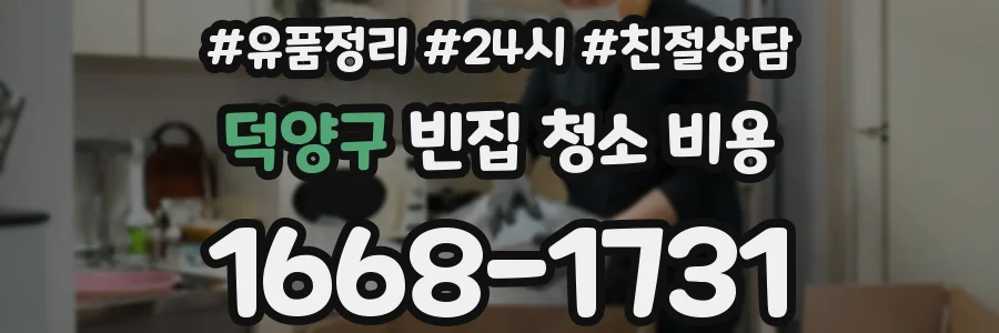 덕양구 빈집 청소 비용
