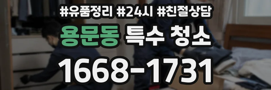 용문동 특수 청소