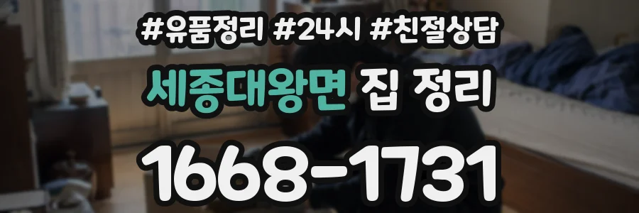 세종대왕면 집 정리
