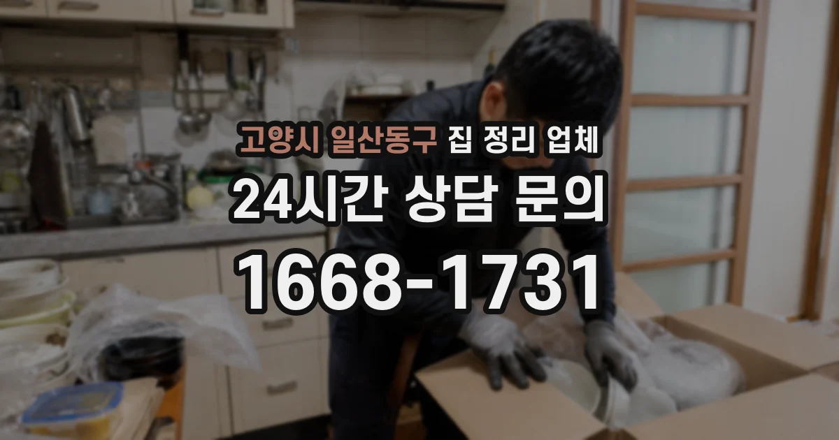 고양시 일산동구 집 정리 업체