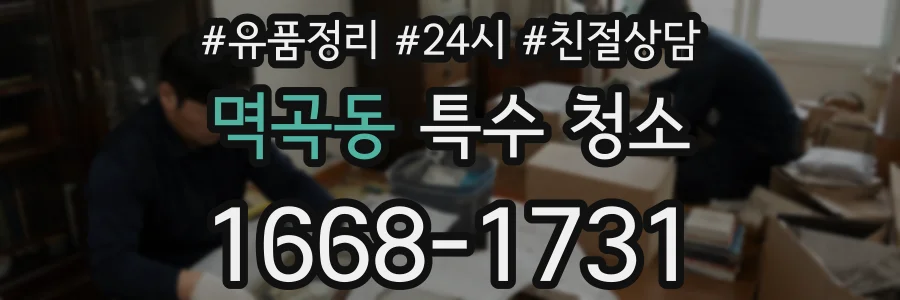 멱곡동 특수 청소