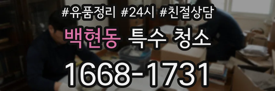 백현동 특수 청소
