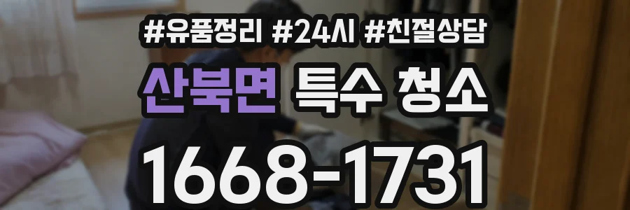 산북면 특수 청소