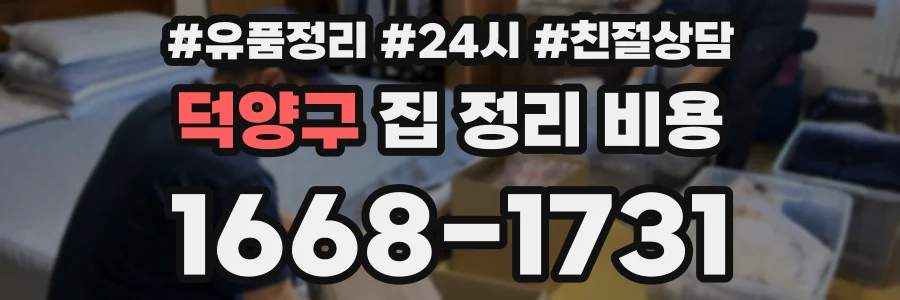 덕양구 집 정리 비용