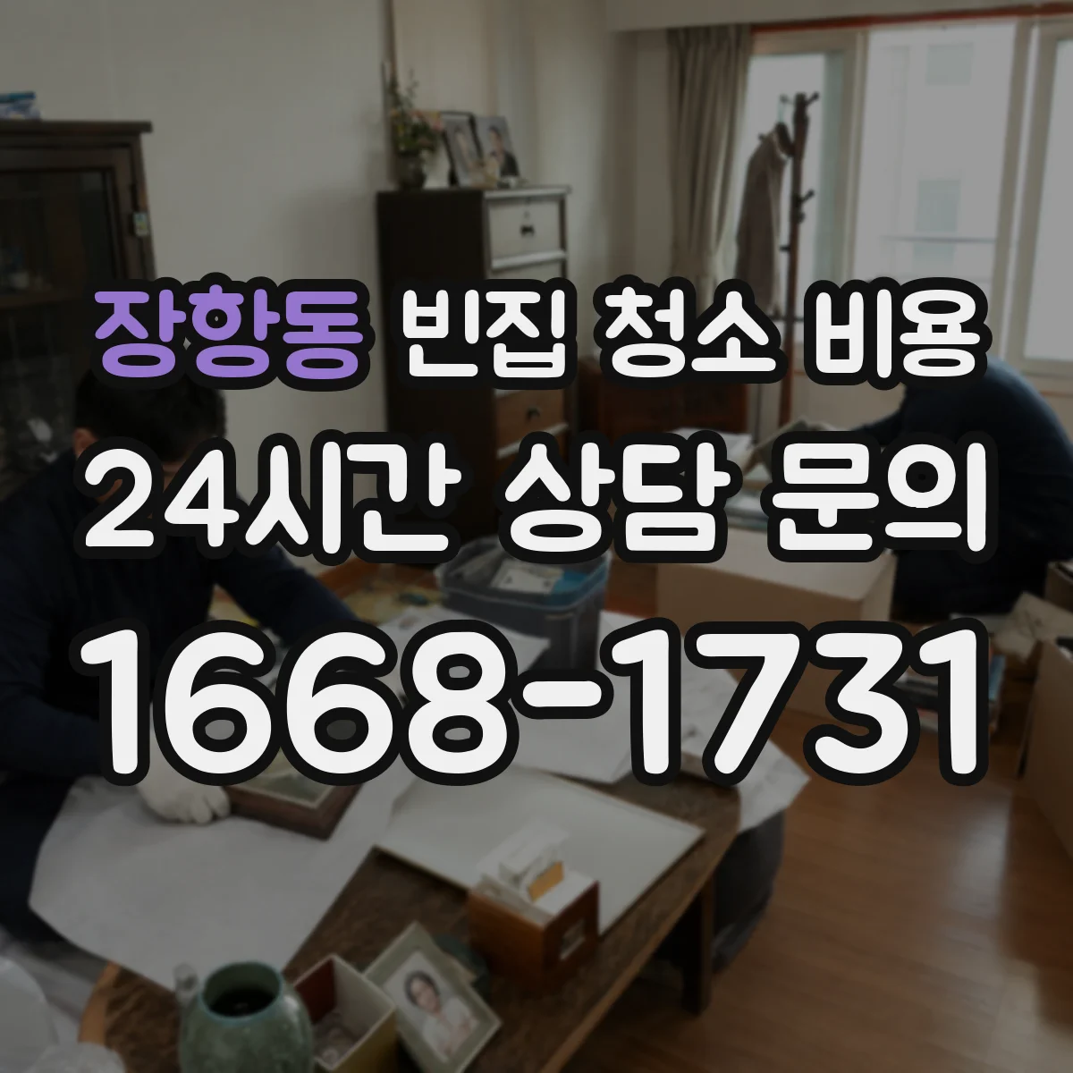 장항동 빈집 청소 비용