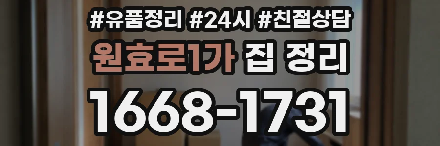 원효로1가 집 정리