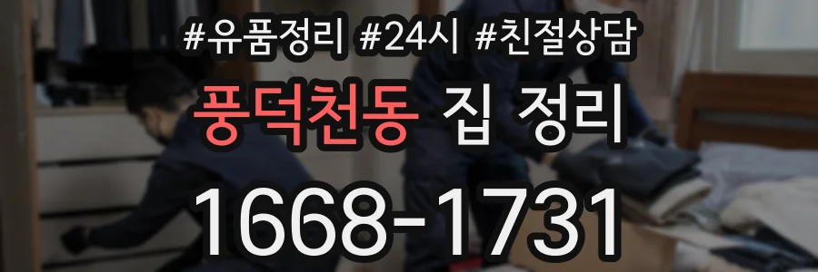 풍덕천동 집 정리