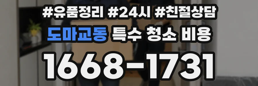 도마교동 특수 청소 비용