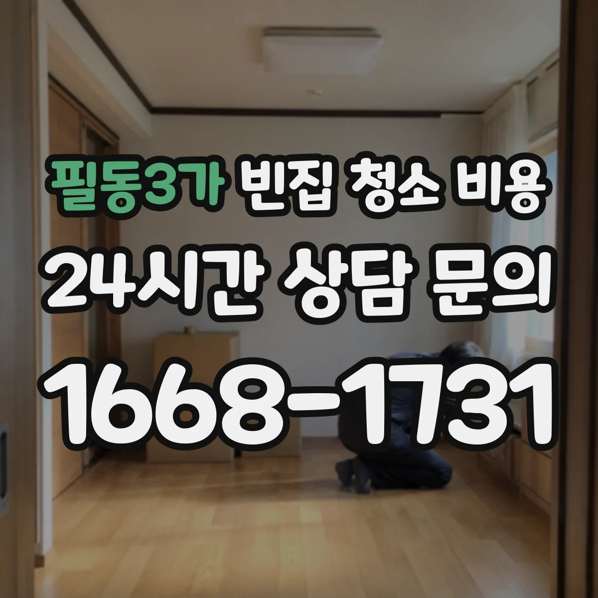 필동3가 빈집 청소 비용
