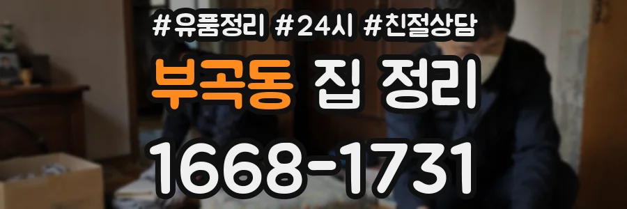 부곡동 집 정리