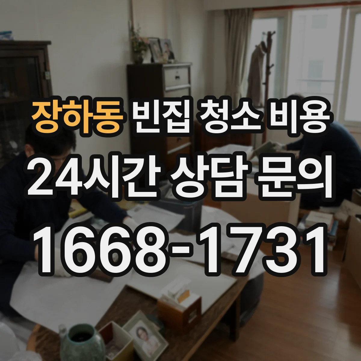 장하동 빈집 청소 비용