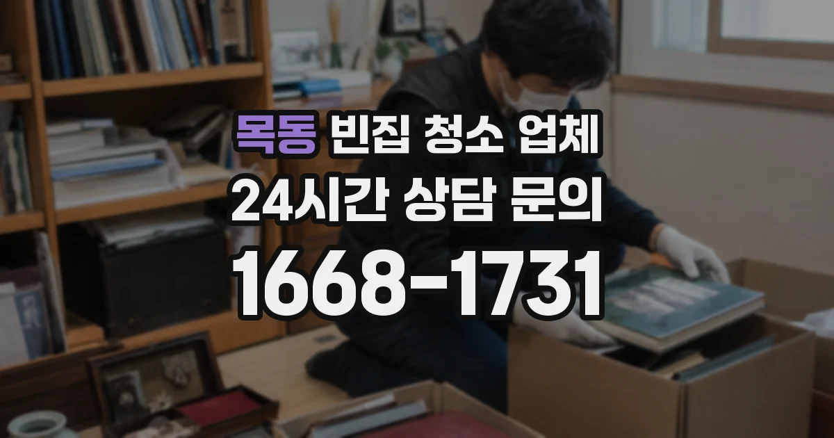 목동 빈집 청소 업체