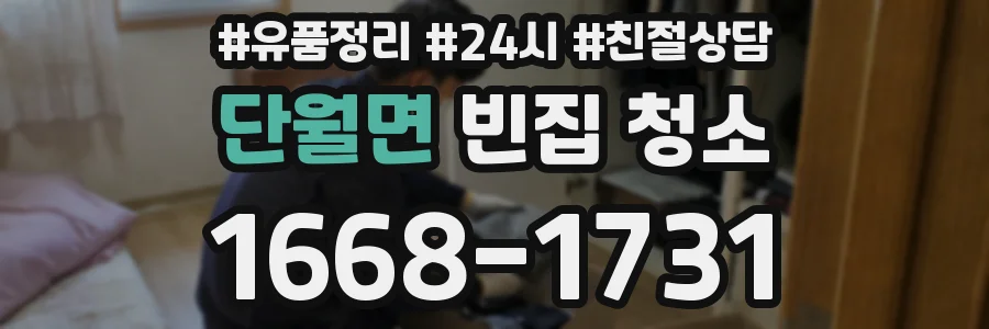 단월면 빈집 청소