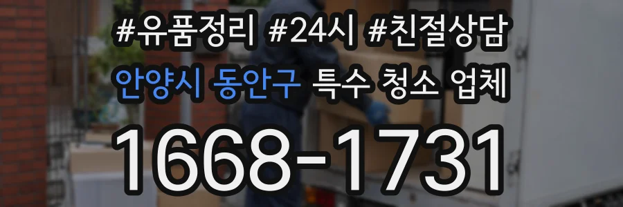 안양시 동안구 특수 청소 업체