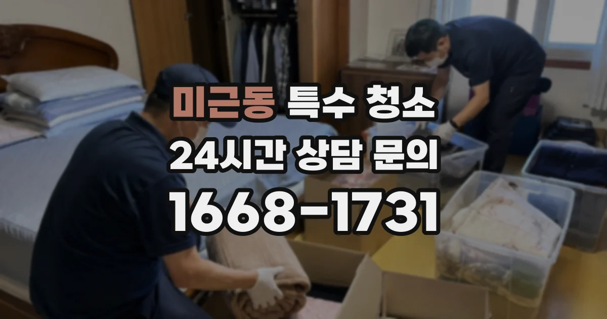 미근동 특수 청소