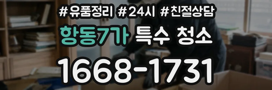 항동7가 특수 청소