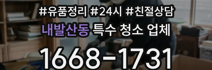 내발산동 특수 청소 업체
