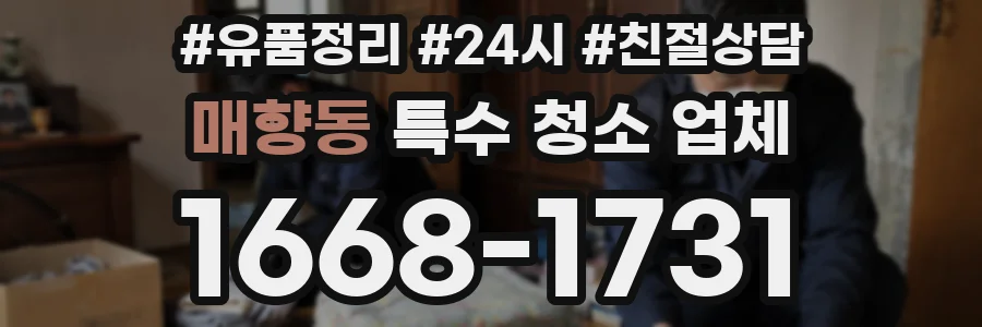 매향동 특수 청소 업체