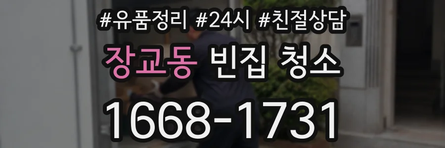 장교동 빈집 청소