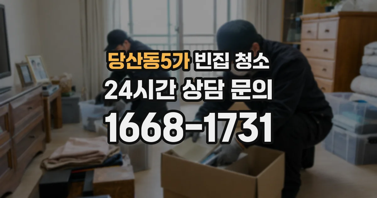 당산동5가 빈집 청소