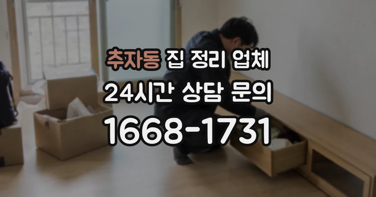추자동 집 정리 업체