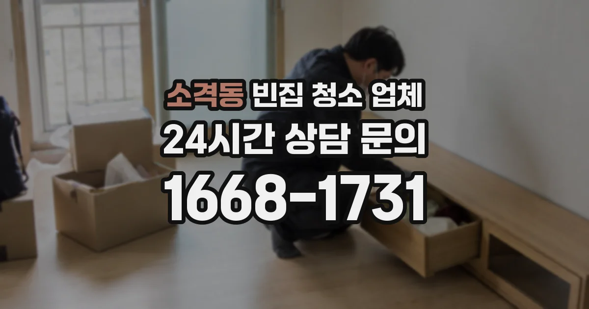 소격동 빈집 청소 업체