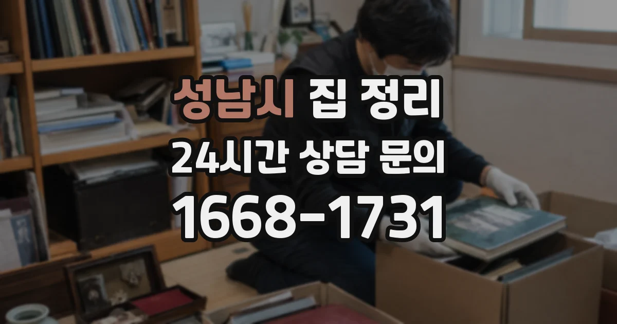 성남시 집 정리