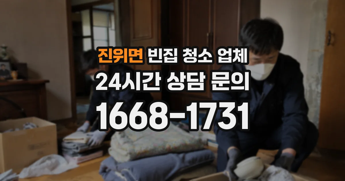 진위면 빈집 청소 업체