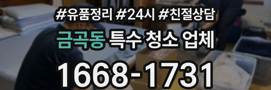 금곡동 특수 청소 업체