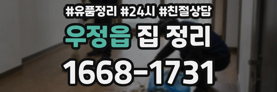 우정읍 집 정리