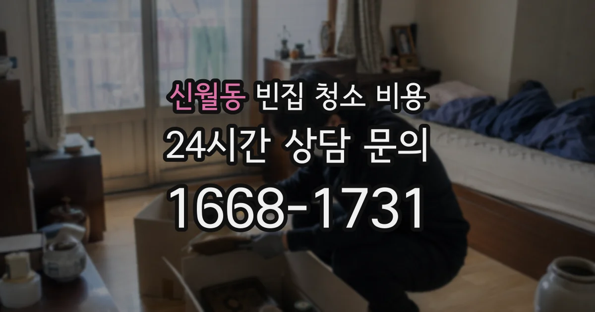 신월동 빈집 청소 비용