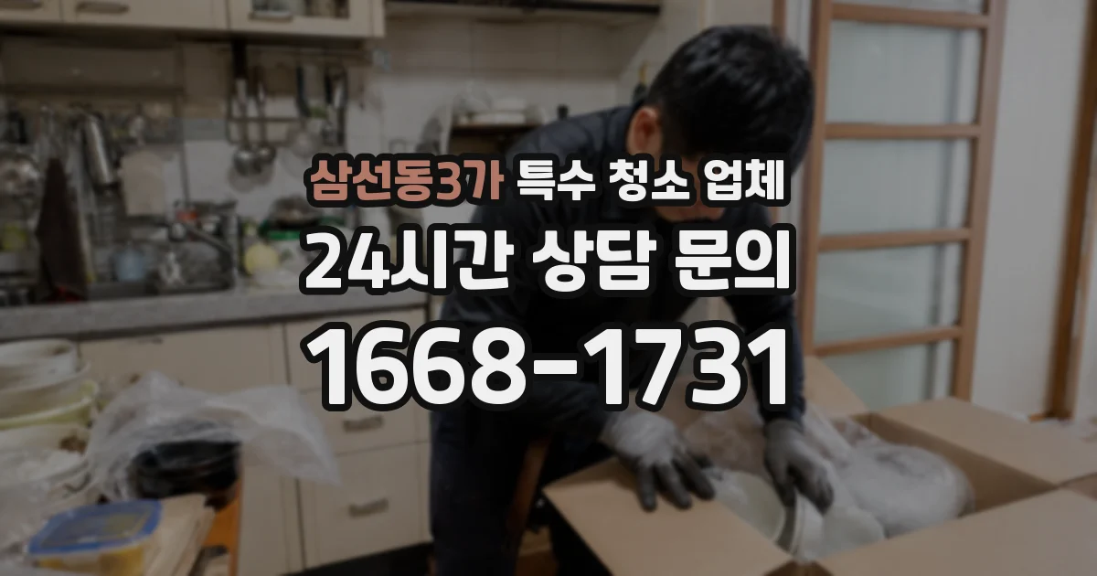 삼선동3가 특수 청소 업체
