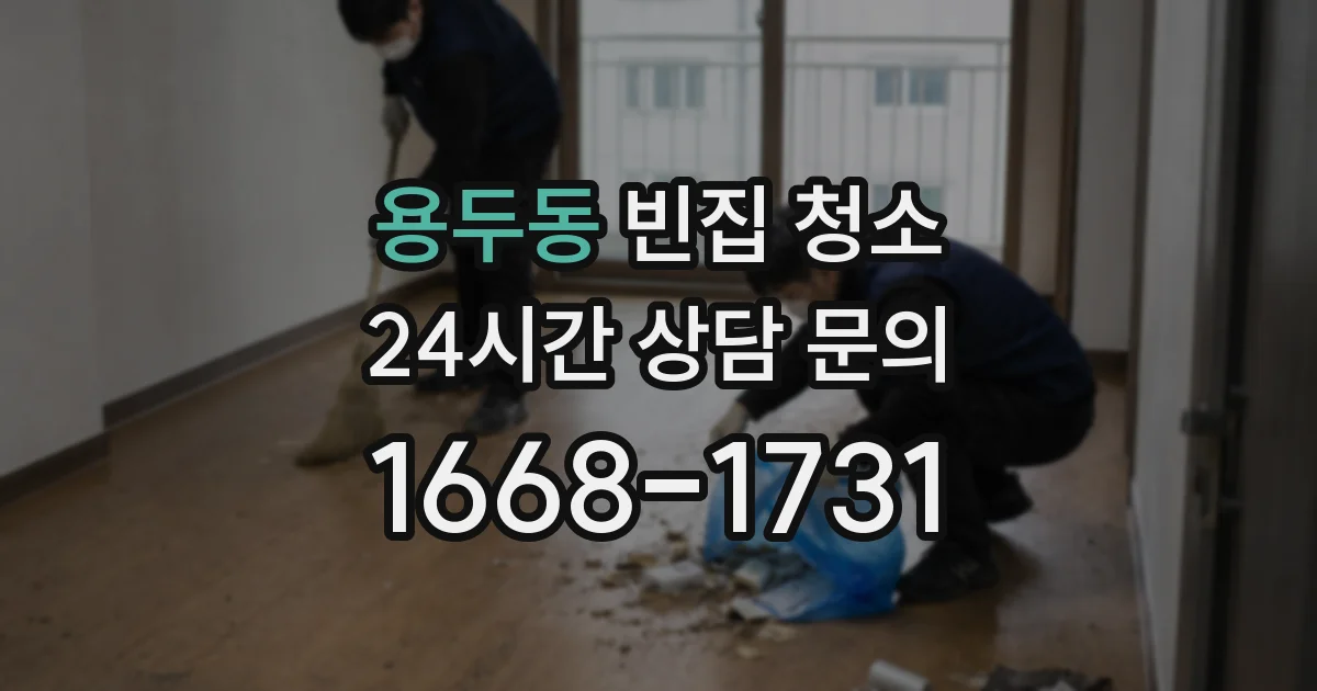 용두동 빈집 청소