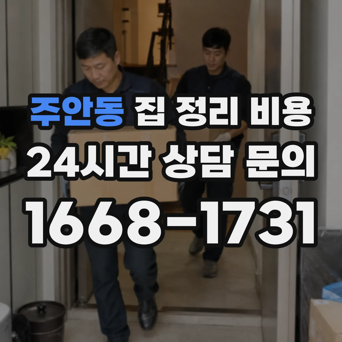 주안동 집 정리 비용