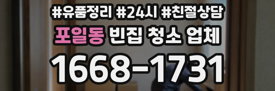 포일동 빈집 청소 업체