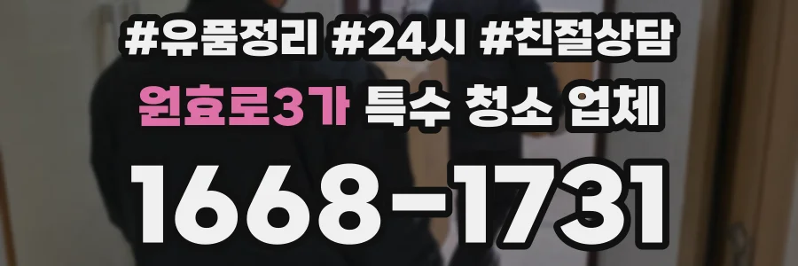 원효로3가 특수 청소 업체