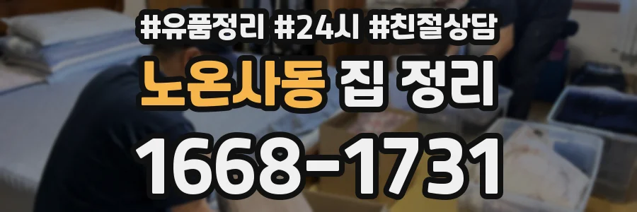 노온사동 집 정리