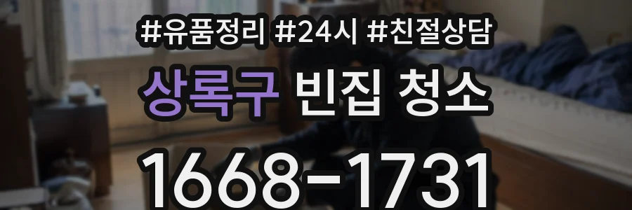 상록구 빈집 청소