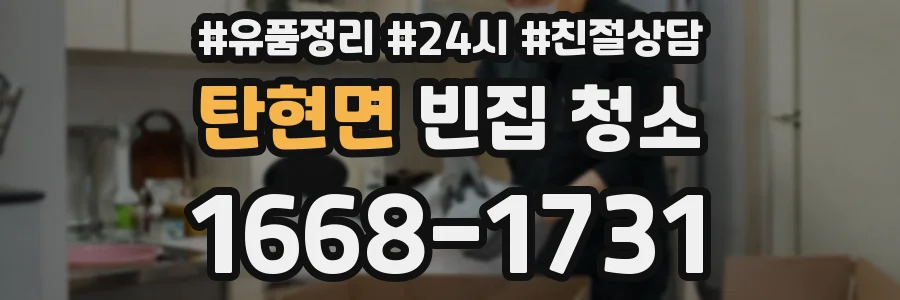 탄현면 빈집 청소