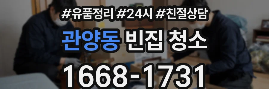 관양동 빈집 청소