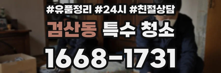 검산동 특수 청소