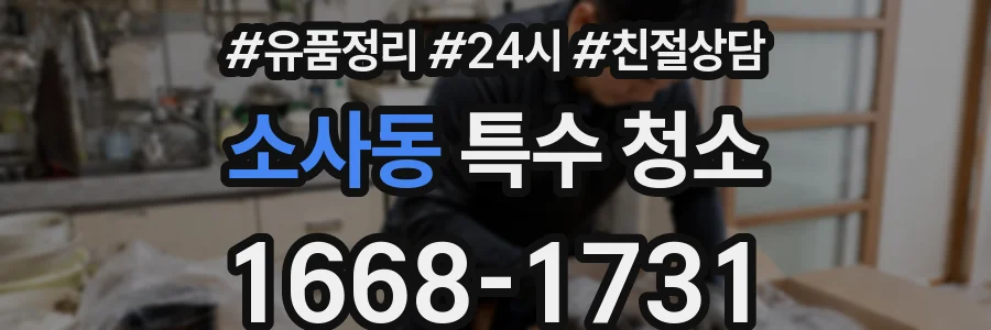 소사동 특수 청소