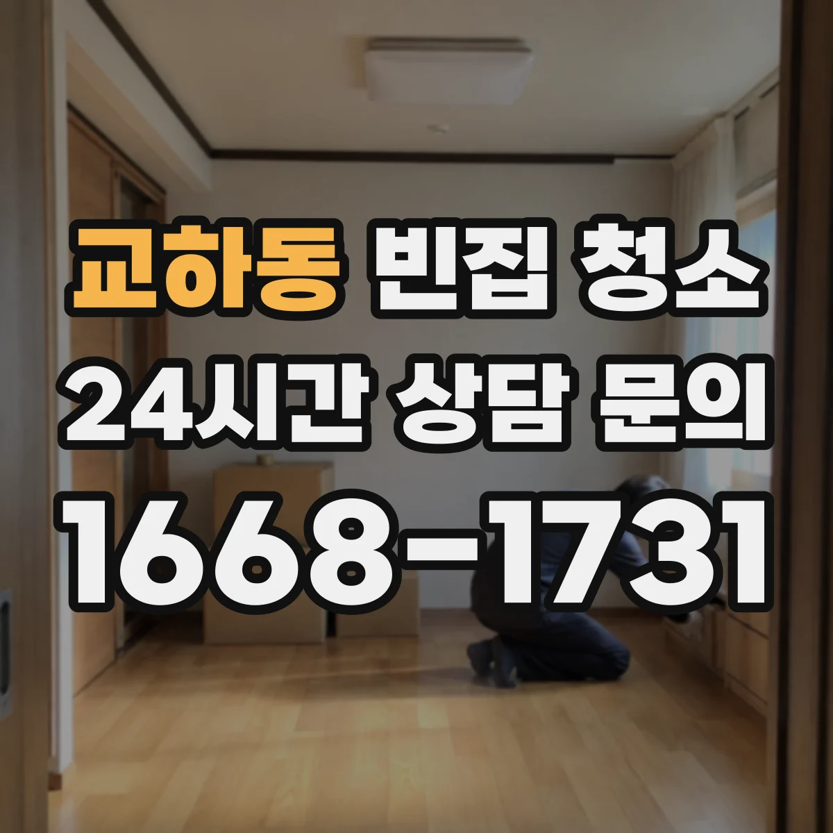 교하동 빈집 청소